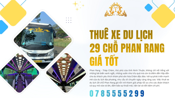 Thuê xe du lịch 29 chỗ Phan Rang giá tốt