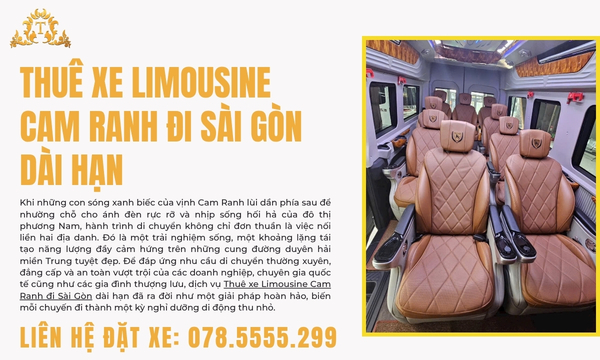 Thuê xe Limousine Cam Ranh đi Sài Gòn dài hạn