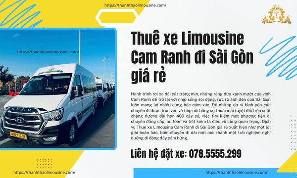Thuê xe Limousine Cam Ranh đi Sài Gòn giá rẻ