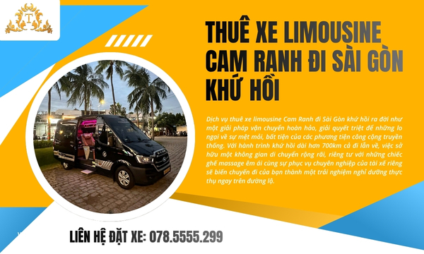 Thuê xe limousine Cam Ranh đi Sài Gòn khứ hồi