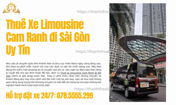 Thuê xe limousine Cam Ranh đi Sài Gòn uy tín