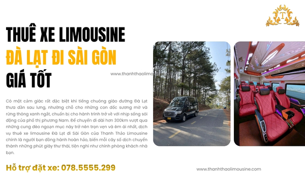 Thuê Xe Limousine Đà Lạt đi Sài Gòn giá tốt