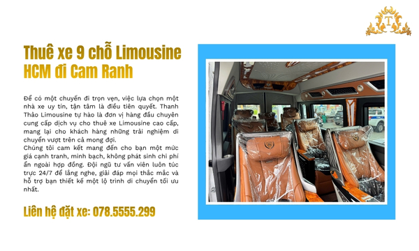 Thuê xe Limousine HCM đi Cam Ranh cao cấp