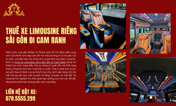 Thuê xe Limousine riêng Sài Gòn đi Cam Ranh