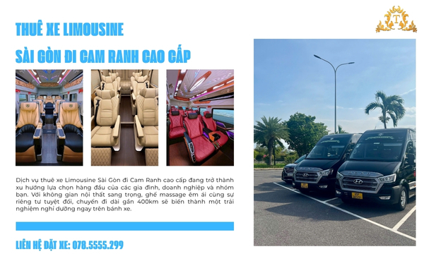 Thuê xe Limousine Sài Gòn đi Cam Ranh cao cấp