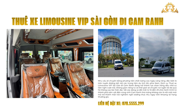 Thuê xe Limousine VIP Sài Gòn đi Cam Ranh