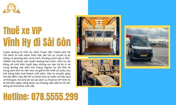 Thuê xe VIP Vĩnh Hy đi Sài Gòn
