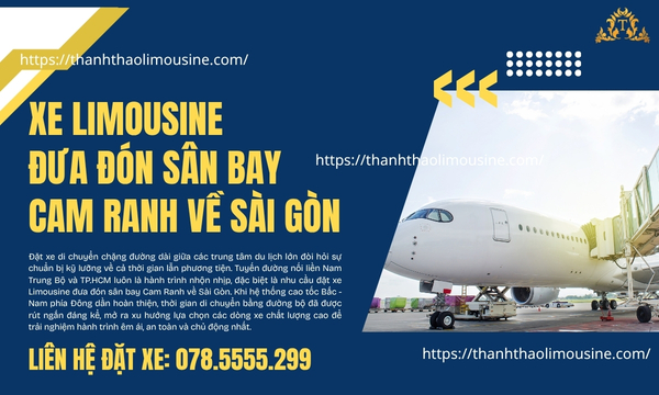 Xe Limousine đưa đón sân bay Cam Ranh về Sài Gòn