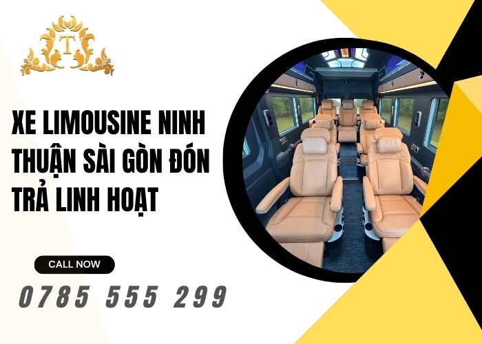 Xe limousine Ninh Thuận Sài Gòn đón trả linh hoạt