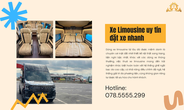Xe limousine uy tín đặt xe nhanh